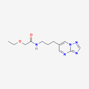 molecular formula C12H17N5O2 B2924822 N-(3-([1,2,4]三唑并[1,5-a]嘧啶-6-基)丙基)-2-乙氧基乙酰胺 CAS No. 2034276-72-5