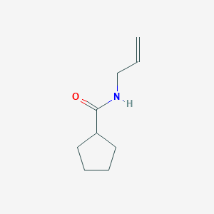 molecular formula C9H15NO B2924834 N-丙-2-烯基环戊烷甲酰胺 CAS No. 546064-70-4
