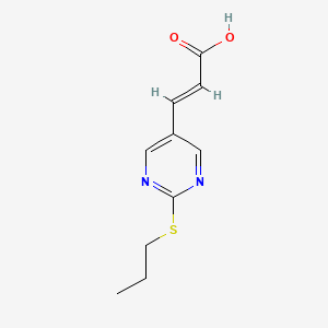(E)-3-(2-propylsulfanylpyrimidin-5-yl)prop-2-enoic acid