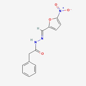 N-[(E)-(5-nitrofuran-2-yl)methylideneamino]-2-phenylacetamide