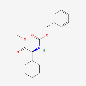 molecular formula C17H23NO4 B2924867 甲基 (2S)-2-{[(苄氧基)羰基]氨基}-2-环己基乙酸酯 CAS No. 210629-78-0
