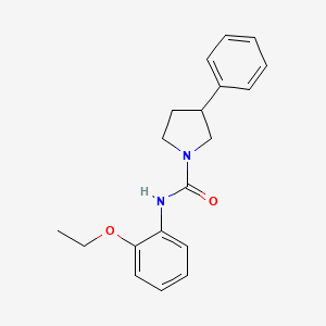 molecular formula C19H22N2O2 B2924880 N-(2-ethoxyphenyl)-3-phenylpyrrolidine-1-carboxamide CAS No. 1209823-89-1