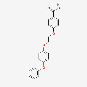 molecular formula C21H18O5 B2924886 4-[2-(4-Phenoxyphenoxy)ethoxy]benzoic acid CAS No. 929975-44-0