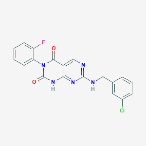 7-((3-chlorobenzyl)amino)-3-(2-fluorophenyl)pyrimido[4,5-d]pyrimidine-2,4(1H,3H)-dione
