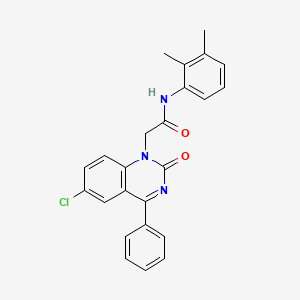 molecular formula C24H20ClN3O2 B2924905 2-(6-chloro-2-oxo-4-phenylquinazolin-1(2H)-yl)-N-(2,3-dimethylphenyl)acetamide CAS No. 932530-67-1