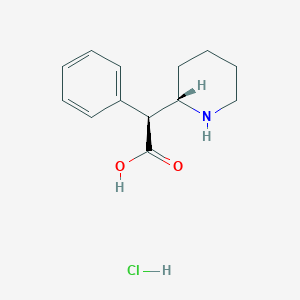 molecular formula C13H18ClNO2 B2924907 DL-threo-Ritalinic Acid Hydrochloride CAS No. 1382859-13-3