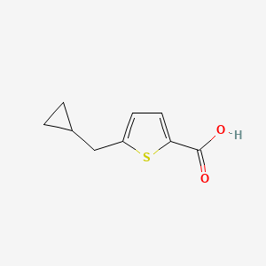 molecular formula C9H10O2S B2924911 5-(Cyclopropylmethyl)thiophene-2-carboxylic acid CAS No. 1781767-22-3