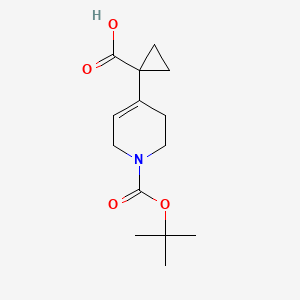 1-{1-[(Tert-butoxy)carbonyl]-1,2,3,6-tetrahydropyridin-4-yl}cyclopropane-1-carboxylic acid