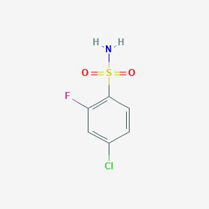 molecular formula C6H5ClFNO2S B2924927 4-Chloro-2-fluorobenzenesulfonamide CAS No. 852664-20-1