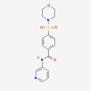 molecular formula C16H17N3O4S B2924937 4-(吗啉磺酰基)-N-(吡啶-3-基)苯甲酰胺 CAS No. 919243-23-5