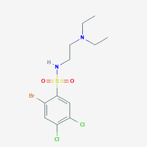 2-bromo-4,5-dichloro-N-[2-(diethylamino)ethyl]benzenesulfonamide