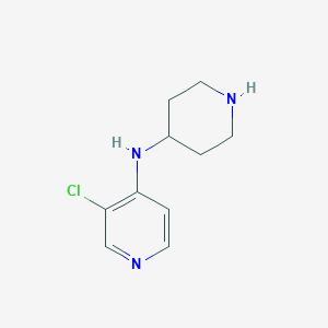 molecular formula C10H14ClN3 B2924955 3-chloro-N-(piperidin-4-yl)pyridin-4-amine CAS No. 1517110-55-2