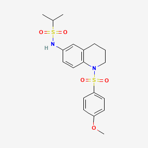 N-(1-((4-methoxyphenyl)sulfonyl)-1,2,3,4-tetrahydroquinolin-6-yl)propane-2-sulfonamide