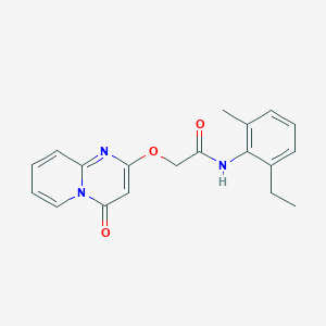 N-(2-ethyl-6-methylphenyl)-2-((4-oxo-4H-pyrido[1,2-a]pyrimidin-2-yl)oxy)acetamide