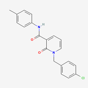 molecular formula C20H17ClN2O2 B2924977 1-(4-氯苄基)-2-氧代-N-(对甲苯基)-1,2-二氢吡啶-3-甲酰胺 CAS No. 946246-37-3