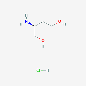 molecular formula C4H12ClNO2 B2924991 (2S)-2-aminobutane-1,4-diol hydrochloride CAS No. 10405-07-9; 951305-22-9