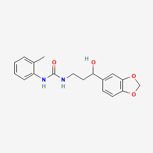 1-(3-(Benzo[d][1,3]dioxol-5-yl)-3-hydroxypropyl)-3-(o-tolyl)urea