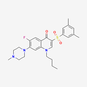 1-butyl-3-(3,5-dimethylbenzenesulfonyl)-6-fluoro-7-(4-methylpiperazin-1-yl)-1,4-dihydroquinolin-4-one