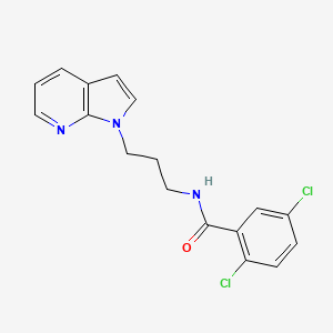 molecular formula C17H15Cl2N3O B2925003 2,5-dichloro-N-(3-{1H-pyrrolo[2,3-b]pyridin-1-yl}propyl)benzamide CAS No. 1798525-49-1