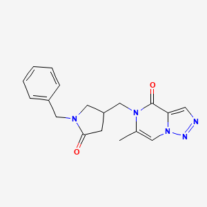 5-[(1-Benzyl-5-oxopyrrolidin-3-yl)methyl]-6-methyltriazolo[1,5-a]pyrazin-4-one