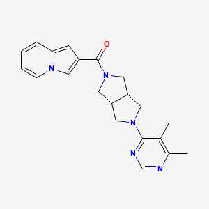 2-[5-(5,6-Dimethylpyrimidin-4-yl)-octahydropyrrolo[3,4-c]pyrrole-2-carbonyl]indolizine