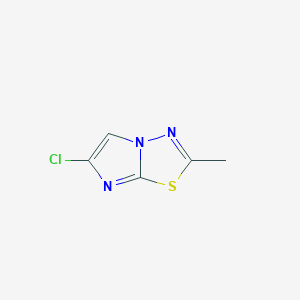 molecular formula C5H4ClN3S B2925016 6-Chloro-2-methylimidazo[2,1-b][1,3,4]thiadiazole CAS No. 189116-10-7