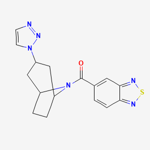 5-[3-(1H-1,2,3-triazol-1-yl)-8-azabicyclo[3.2.1]octane-8-carbonyl]-2,1,3-benzothiadiazole