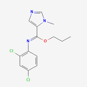 propyl N-(2,4-dichlorophenyl)-1-methyl-1H-imidazole-5-carboximidoate