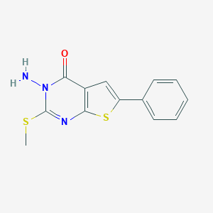 3-amino-2-(methylsulfanyl)-6-phenylthieno[2,3-d]pyrimidin-4(3H)-one