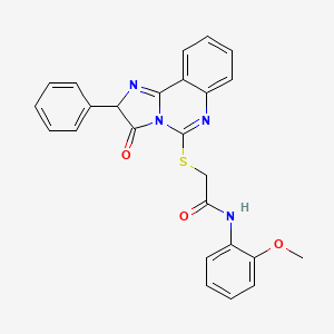 N-(2-methoxyphenyl)-2-((3-oxo-2-phenyl-2,3-dihydroimidazo[1,2-c]quinazolin-5-yl)thio)acetamide