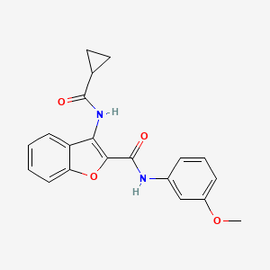 3-[(cyclopropylcarbonyl)amino]-N-(3-methoxyphenyl)-1-benzofuran-2-carboxamide