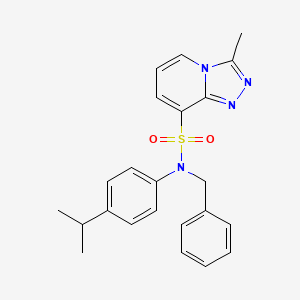 N-benzyl-N-(4-isopropylphenyl)-3-methyl[1,2,4]triazolo[4,3-a]pyridine-8-sulfonamide