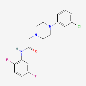 2-[4-(3-chlorophenyl)piperazin-1-yl]-N-(2,5-difluorophenyl)acetamide