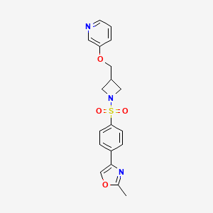 2-Methyl-4-[4-[3-(pyridin-3-yloxymethyl)azetidin-1-yl]sulfonylphenyl]-1,3-oxazole