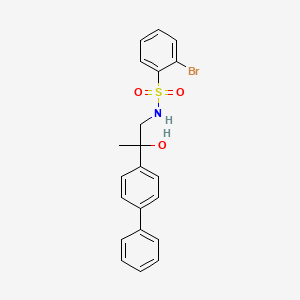 N-(2-([1,1'-biphenyl]-4-yl)-2-hydroxypropyl)-2-bromobenzenesulfonamide