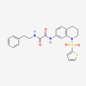 N1-phenethyl-N2-(1-(thiophen-2-ylsulfonyl)-1,2,3,4-tetrahydroquinolin-7-yl)oxalamide