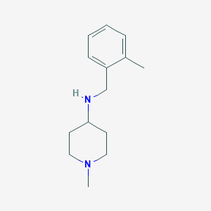 1-methyl-N-[(2-methylphenyl)methyl]piperidin-4-amine