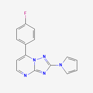7-(4-fluorophenyl)-2-(1H-pyrrol-1-yl)[1,2,4]triazolo[1,5-a]pyrimidine