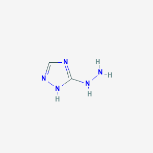 molecular formula C2H5N5 B2925166 1H-1,2,4-triazol-5-ylhydrazine CAS No. 38767-33-8