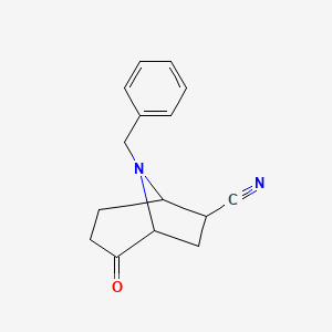8-Benzyl-2-oxo-8-azabicyclo[3.2.1]octane-6-carbonitrile