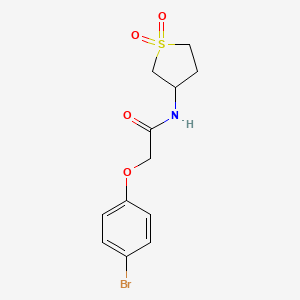 molecular formula C12H14BrNO4S B2925199 2-(4-bromophenoxy)-N-(1,1-dioxothiolan-3-yl)acetamide CAS No. 302581-41-5