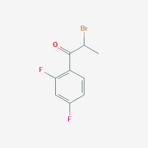 molecular formula C9H7BrF2O B2925201 2-Bromo-1-(2,4-difluorophenyl)propan-1-one CAS No. 135206-83-6