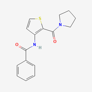 N-[2-(pyrrolidine-1-carbonyl)thiophen-3-yl]benzamide