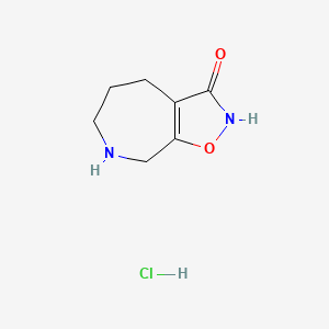 molecular formula C7H11ClN2O2 B2925212 2H,3H,4H,5H,6H,7H,8H-[1,2]恶唑并[5,4-c]氮杂环-3-酮盐酸盐 CAS No. 1955530-90-1