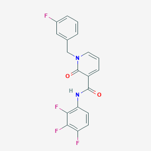 molecular formula C19H12F4N2O2 B2925226 1-(3-fluorobenzyl)-2-oxo-N-(2,3,4-trifluorophenyl)-1,2-dihydropyridine-3-carboxamide CAS No. 946245-40-5