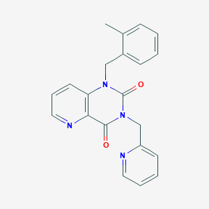 molecular formula C21H18N4O2 B2925233 1-(2-甲基苄基)-3-(吡啶-2-基甲基)吡啶并[3,2-d]嘧啶-2,4(1H,3H)-二酮 CAS No. 941989-49-7