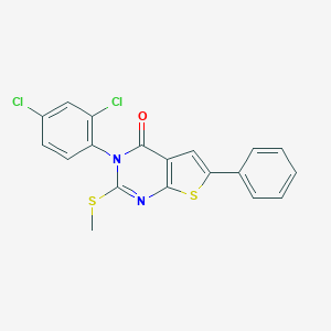 3-(2,4-dichlorophenyl)-2-(methylsulfanyl)-6-phenylthieno[2,3-d]pyrimidin-4(3H)-one