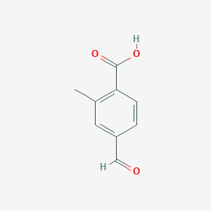 molecular formula C9H8O3 B2925241 4-Formyl-2-methylbenzoic acid CAS No. 503470-23-3