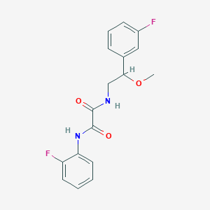 N1-(2-fluorophenyl)-N2-(2-(3-fluorophenyl)-2-methoxyethyl)oxalamide