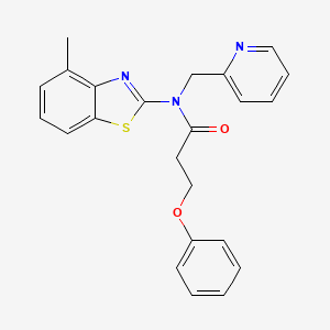 N-(4-methylbenzo[d]thiazol-2-yl)-3-phenoxy-N-(pyridin-2-ylmethyl)propanamide